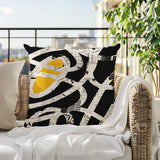 Kaya Abstract Reversible Indoor/Outdoor Square Pillow