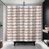 Kayton Shower Curtain in Burnt Orange - view 2