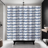 Kayton Shower Curtain in Navy Blue - view 2