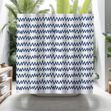 Kayton Shower Curtain in Navy Blue - view 3