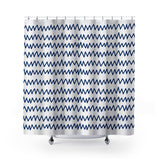 Kayton Shower Curtain in Navy Blue