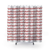 Kayton Shower Curtain in Red