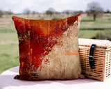 Kazam Abstract Outdoor Reversible Throw Square Pillow