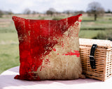Kazam Abstract Outdoor Reversible Throw Square Pillow