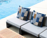Kazie Patches Indoor/Outdoor Reversible Square Pillow