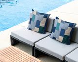 Kazie Patches Indoor/Outdoor Reversible Square Pillow