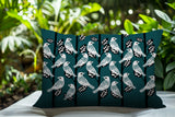 Keaton Bird Reversible Indoor/Outdoor Square Pillow
