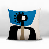Keita Abstract Reversible Indoor/Outdoor Square Pillow