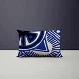 Kele Abstract Reversible Indoor/Outdoor Rectangular Pillow