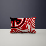 Kele Abstract Reversible Indoor/Outdoor Rectangular Pillow