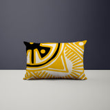 Kele Abstract Reversible Indoor/Outdoor Rectangular Pillow