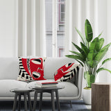 Kemi Abstract Reversible Indoor/Outdoor Square Pillow Cover