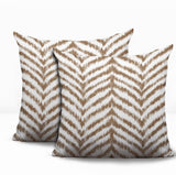 Kent Zebra Print Indoor/Outdoor Reversible Square Pillow