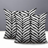 Kent Zebra Print Indoor/Outdoor Reversible Square Pillow