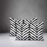 Kent Zebra Print Indoor/Outdoor Reversible Rectangular Pillow