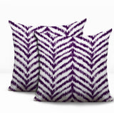 Kent Zebra Print Indoor/Outdoor Reversible Square Pillow