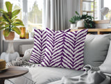 Kent Zebra Print Indoor/Outdoor Reversible Square Pillow