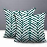 Kent Zebra Print Indoor/Outdoor Reversible Square Pillow