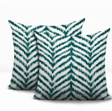 Kent Zebra Print Indoor/Outdoor Reversible Square Pillow