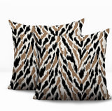 Kenzi Zebra Print Indoor/Outdoor Reversible Square Pillow
