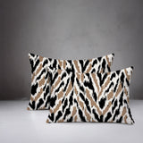 Kenzi Zebra Print Indoor/Outdoor Reversible Rectangular Pillow