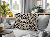 Kenzi Zebra Print Indoor/Outdoor Reversible Square Pillow