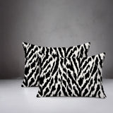 Kenzi Zebra Print Indoor/Outdoor Reversible Rectangular Pillow