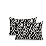 Kenzi Zebra Print Indoor/Outdoor Reversible Rectangular Pillow