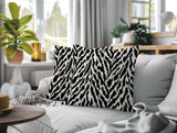 Kenzi Zebra Print Indoor/Outdoor Reversible Square Pillow