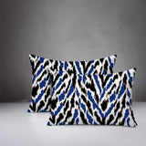 Kenzi Zebra Print Indoor/Outdoor Reversible Rectangular Pillow
