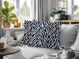 Kenzi Zebra Print Indoor/Outdoor Reversible Square Pillow