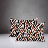 Kenzi Zebra Print Indoor/Outdoor Reversible Rectangular Pillow