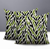Kenzi Zebra Print Indoor/Outdoor Reversible Square Pillow