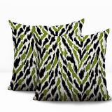 Kenzi Zebra Print Indoor/Outdoor Reversible Square Pillow