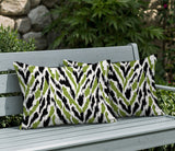 Kenzi Zebra Print Indoor/Outdoor Reversible Rectangular Pillow