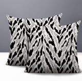 Kenzi Zebra Print Indoor/Outdoor Reversible Square Pillow