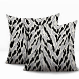 Kenzi Zebra Print Indoor/Outdoor Reversible Square Pillow