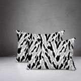 Kenzi Zebra Print Indoor/Outdoor Reversible Rectangular Pillow