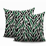 Kenzi Zebra Print Indoor/Outdoor Reversible Square Pillow