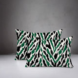 Kenzi Zebra Print Indoor/Outdoor Reversible Rectangular Pillow