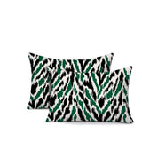 Kenzi Zebra Print Indoor/Outdoor Reversible Rectangular Pillow