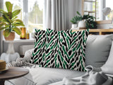 Kenzi Zebra Print Indoor/Outdoor Reversible Square Pillow