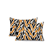 Kenzi Zebra Print Indoor/Outdoor Reversible Rectangular Pillow