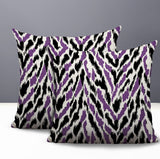 Kenzi Zebra Print Indoor/Outdoor Reversible Square Pillow