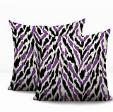 Kenzi Zebra Print Indoor/Outdoor Reversible Square Pillow