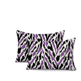 Kenzi Zebra Print Indoor/Outdoor Reversible Rectangular Pillow