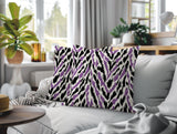 Kenzi Zebra Print Indoor/Outdoor Reversible Square Pillow