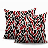 Kenzi Zebra Print Indoor/Outdoor Reversible Square Pillow