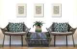 Kenzi Zebra Print Indoor/Outdoor Reversible Rectangular Pillow