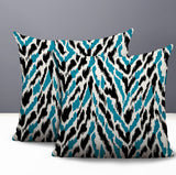 Kenzi Zebra Print Indoor/Outdoor Reversible Square Pillow
